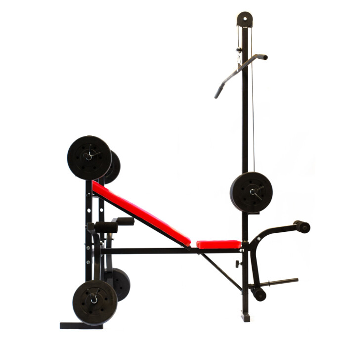 (ARG-150)Banco Multifuncion con barra + 30kg de pesa Randers (ARG-150)Banco Multifuncion con barra + 30kg de pesa Randers