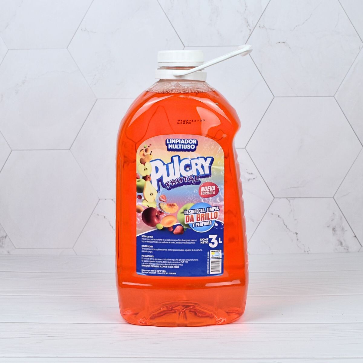 LIMPIADOR LIQUIDO PULCRY 3 LT FRUTAL 