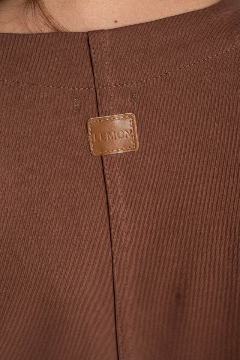 Remera Manga Globo Broderie Moca