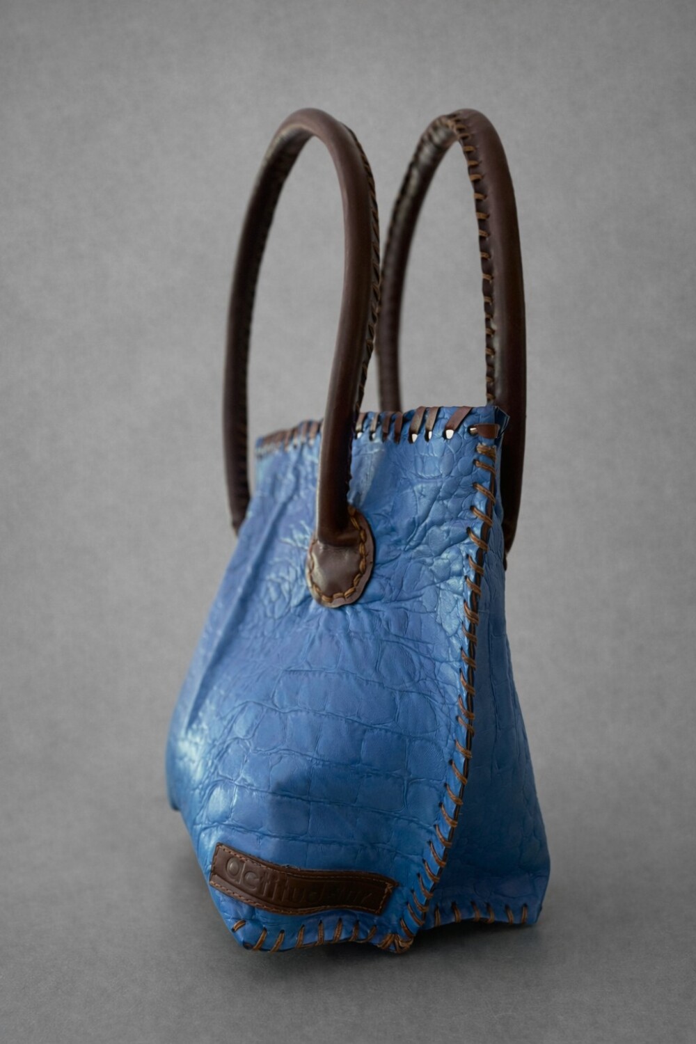 Medium All Season Bag Azul Bolita / Chocolate