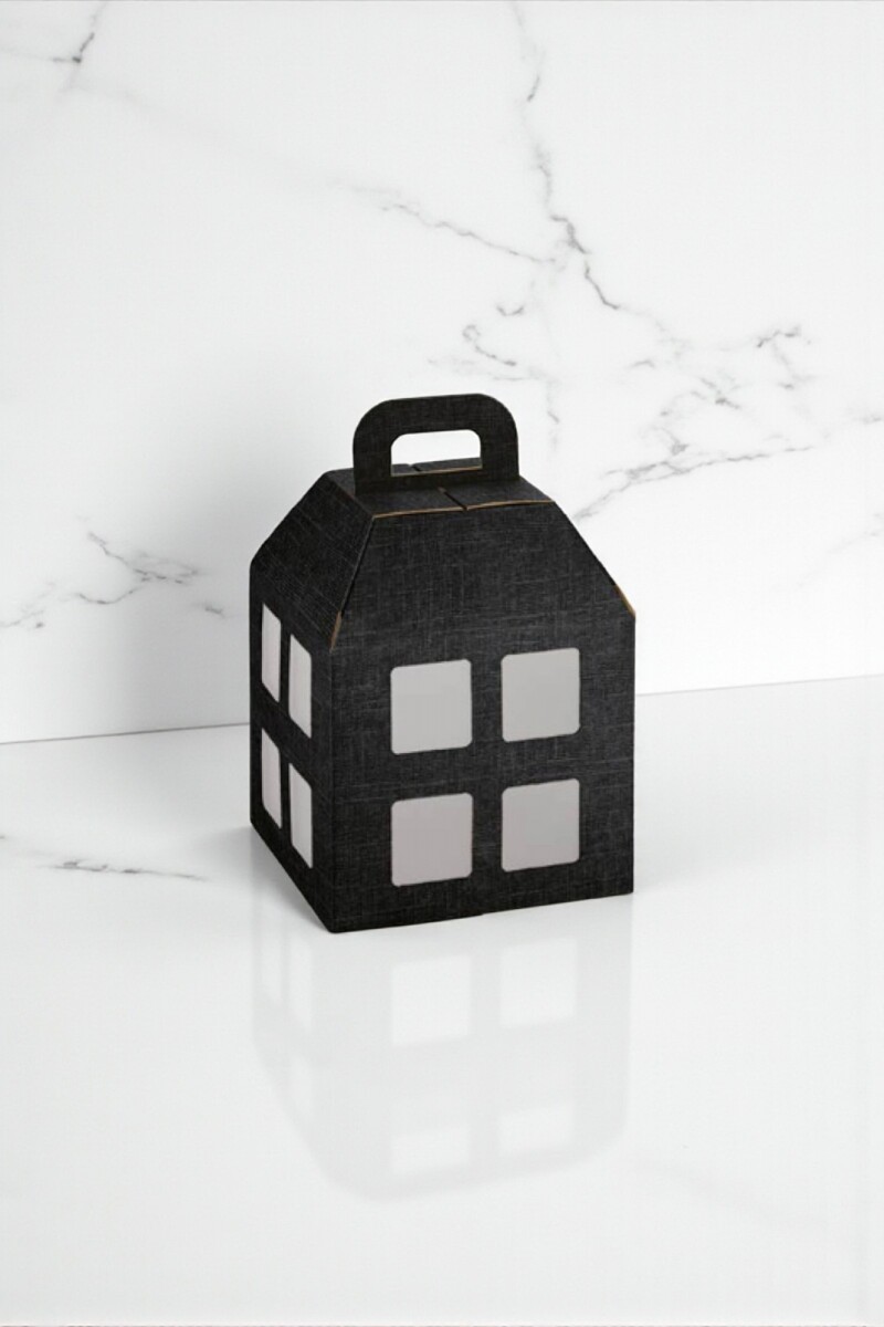 Caja linterna 20x20x25 cm. - SETA NERO 
