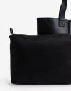 Shopper Shopper Reversible Con Doble Asa De Mano Y Hombro. - Negro