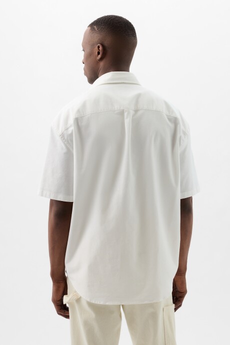 Camisa Manga Corta Oso Brannan Hombre Optic White V6