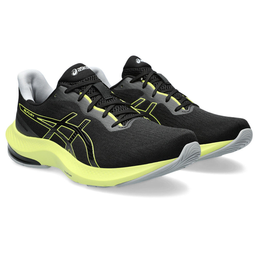Zapatillas Running GEL Pulse 14 - Hombre Black/glow Yellow