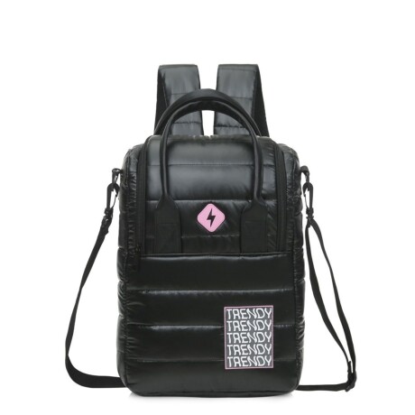 Mochila Trendy con correa desmontable Negro