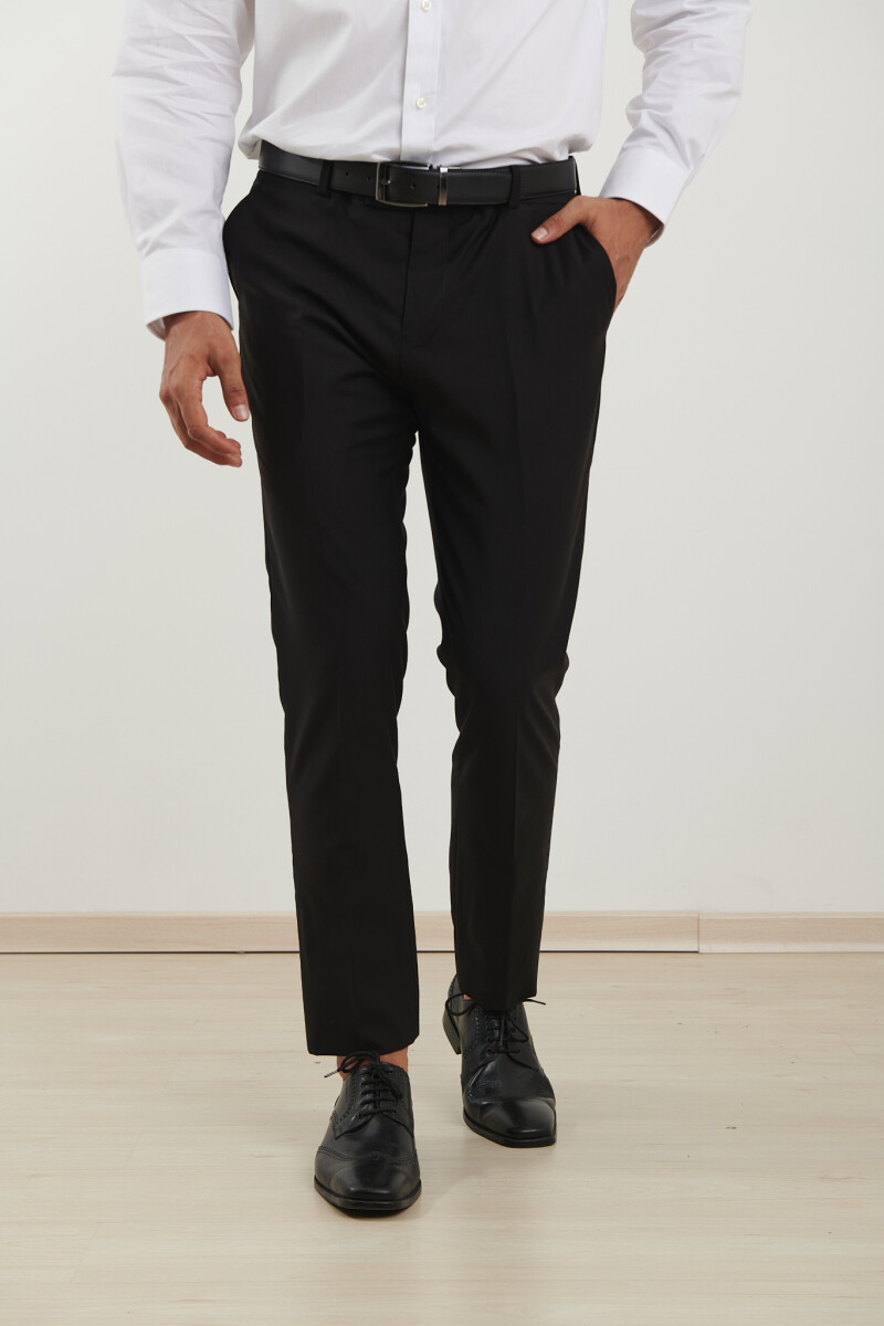 PANTALON HARRINGTON LABEL - Negro 