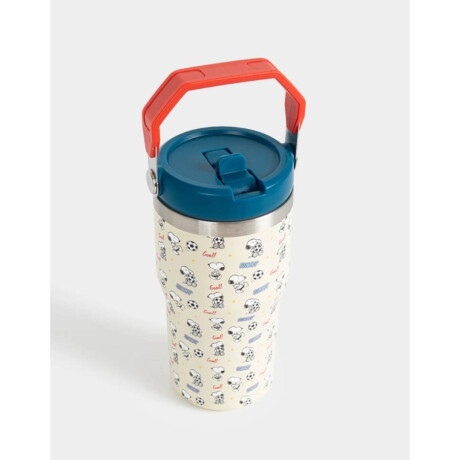 Vaso Metálico Snoopy Mundial Blanco Crudo