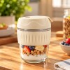 Vaso vidro con protector silicona y tapa 320 ml Vaso vidro con protector silicona y tapa 320 ml