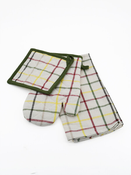 MANOPLA SET X 3 MARRON