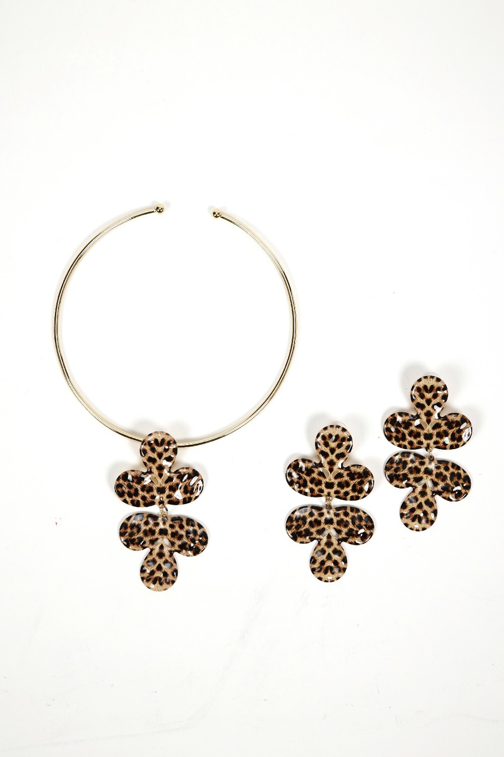 Collar Becky, Set Collar Y Caravanas Color Unico