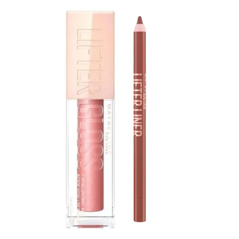 Pack Maybelline Brillo labial + Lapiz Delineador de ojos Pack Maybelline Brillo labial + Lapiz Delineador de ojos