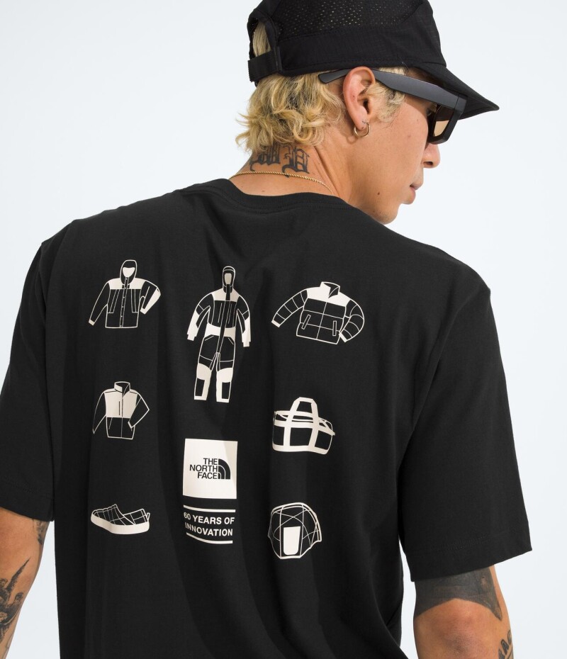 Remera de manga corta regular Mountain Mirage Tnf Black