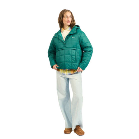 Campera Billabong Ride Puffer Anorak Verde