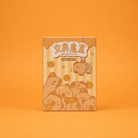 CAJA SORPRESA DE PAPELERÍA DE CAPIBARA CAJA SORPRESA DE PAPELERÍA DE CAPIBARA