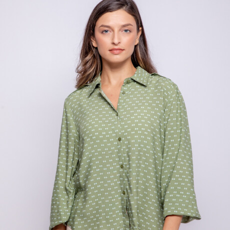 CAMISA LUANDA Verde Hierba