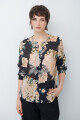 CAMISA JULIE FLOR NEGRO