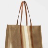 Bolso Bungalow en canvas Natural