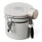 Recipiente Hermetico Ac Inox Para Granos Valv Co2 1.2lt Blanco