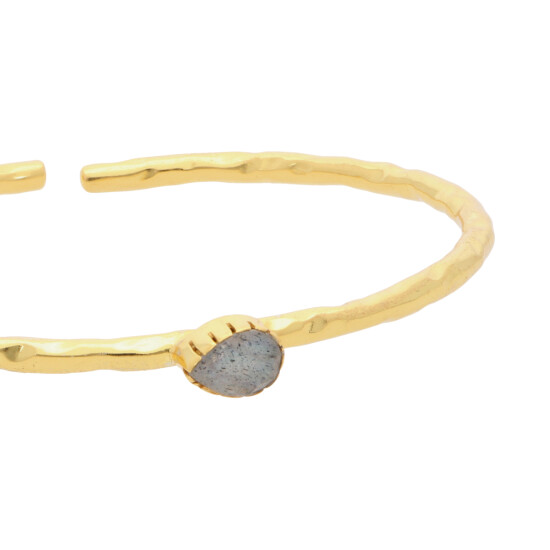 Pulsera Karvik Labradorita Plata 925 Y Baño De Oro 0