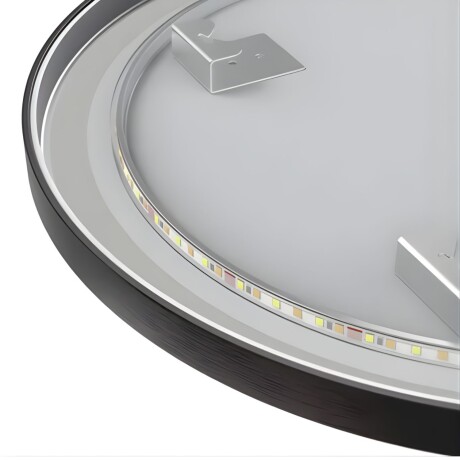 Espejo Vertical Lumax Moddy Marco Ovalado y Luz Led 50x70cm Negro