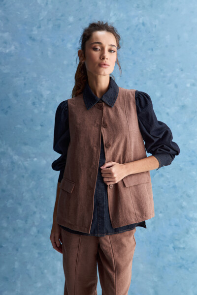 CHALECO MALDIVAS Marron