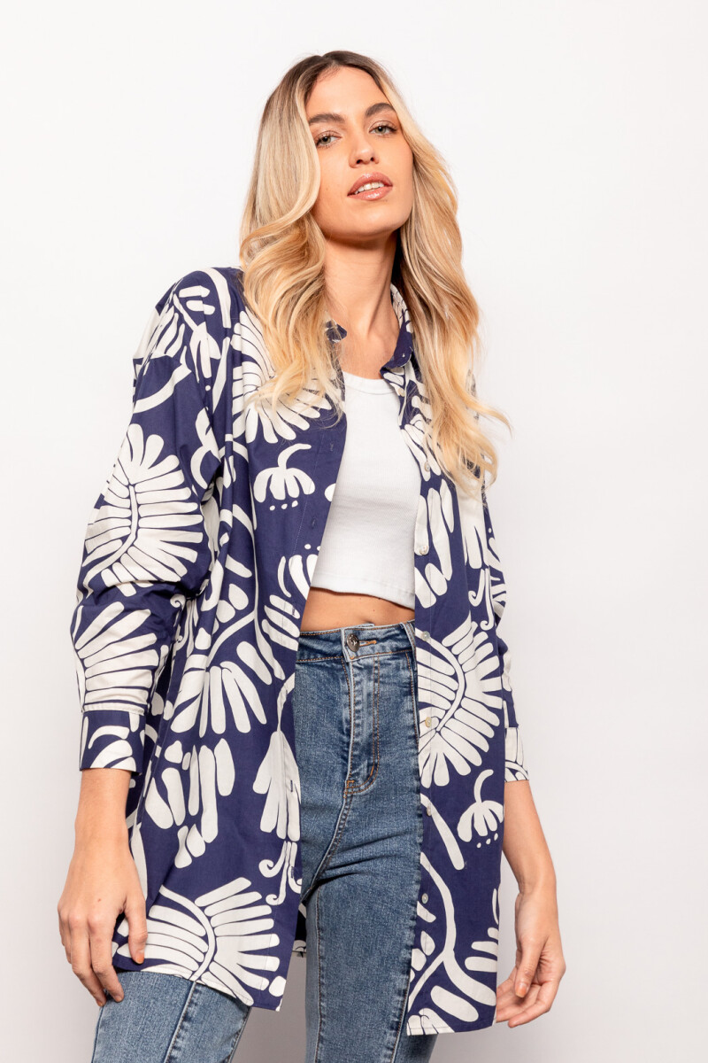 CAMISA AQUILA Azul Marino