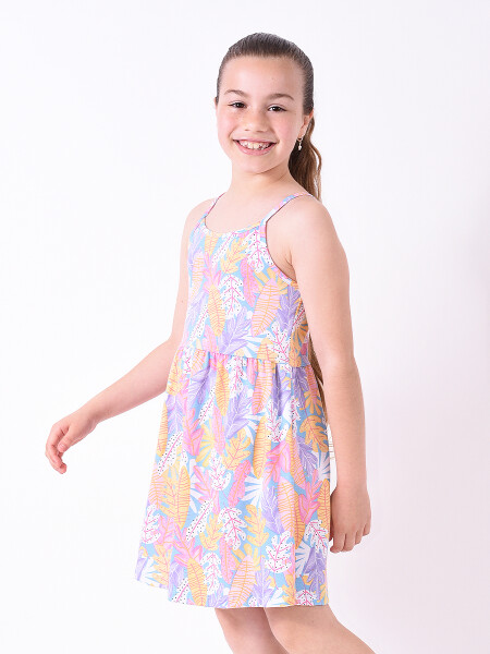 VESTIDO POPURRI AMAR. PASTEL