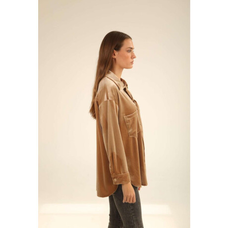 Camisa Bimba Velvet Beige
