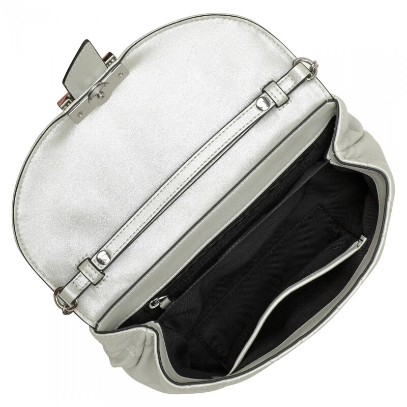 Shoulder Bag Graciela Flap Silver