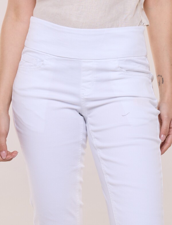 Capri Con Cintura Faja BLANCO