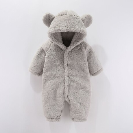 Body Oso Para Bebé Talle 12 Meses Polar Gris