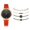 Set De Reloj Black Rojo