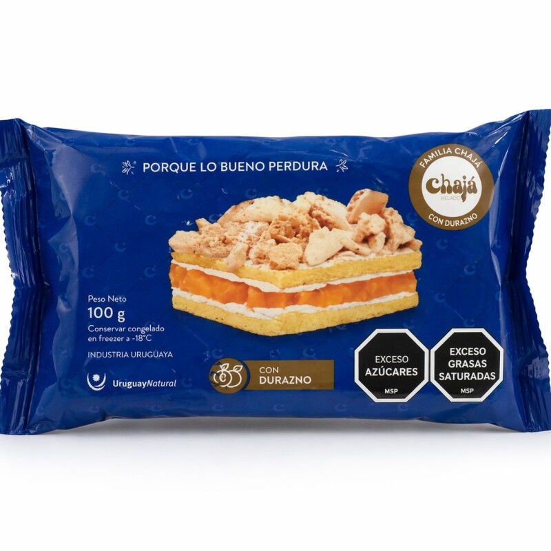 POSTRE CHAJA CON DURAZNO POSTRE CHAJA CON DURAZNO