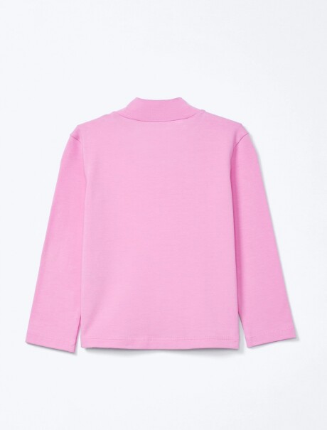 POLERA INFANTIL DE CUELLO ALTO ROSADO