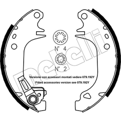 PATIN DE FRENO CITROEN - PEUGEOT JGO. AX SAXO 106 180MM - PATIN DE FRENO CITROEN - PEUGEOT JGO. AX SAXO 106 180MM -