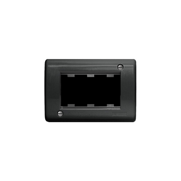 Caja exterior para 3 módulos negro - Ave ELE10344