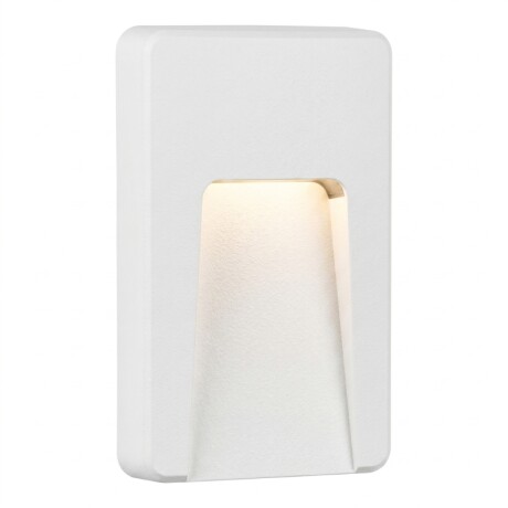 ARTEFACTO EXTERIOR DE PARED RECTANGULAR MOREIRA 3W Luminaria De Exterior De Pared Rectangular Moreira 3W Blanco