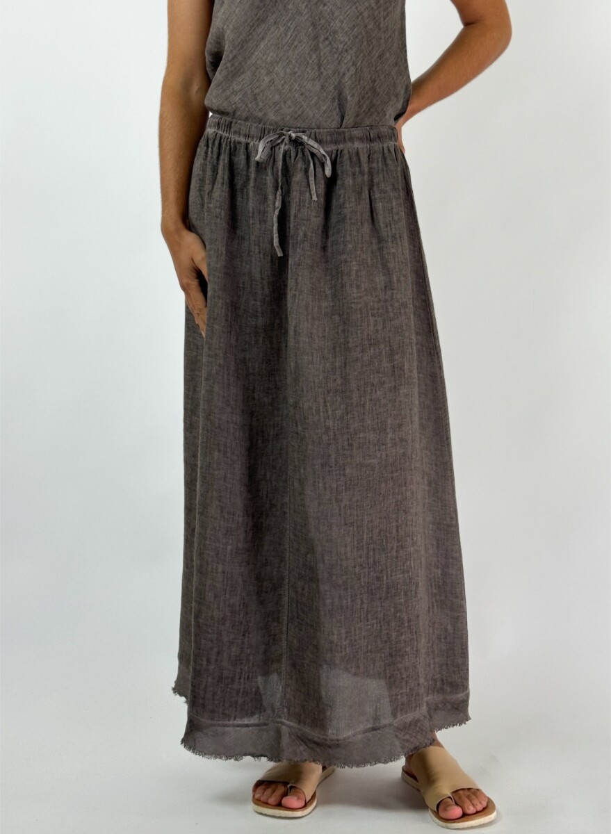 POLLERA AMAPOLA - MARRON 