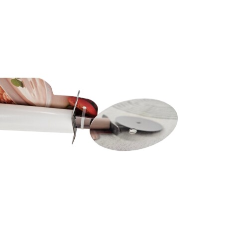 Cortador Rueda Cuchillo Corta Pizza de Cocina en Acero Inox Salmón