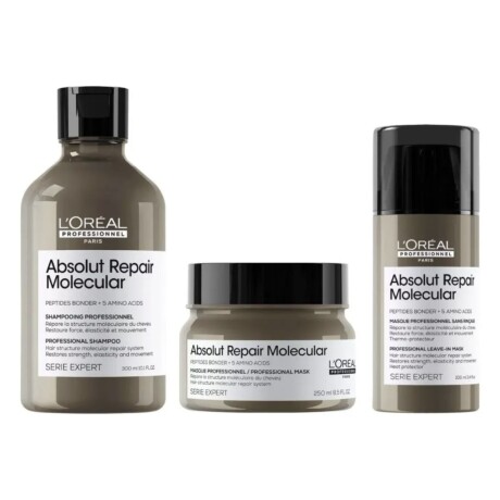 Pack L'Oréal Prof Absolut Repair Molecular Shampoo+Máscara+Leave In Pack L'Oréal Prof Absolut Repair Molecular Shampoo+Máscara+Leave In