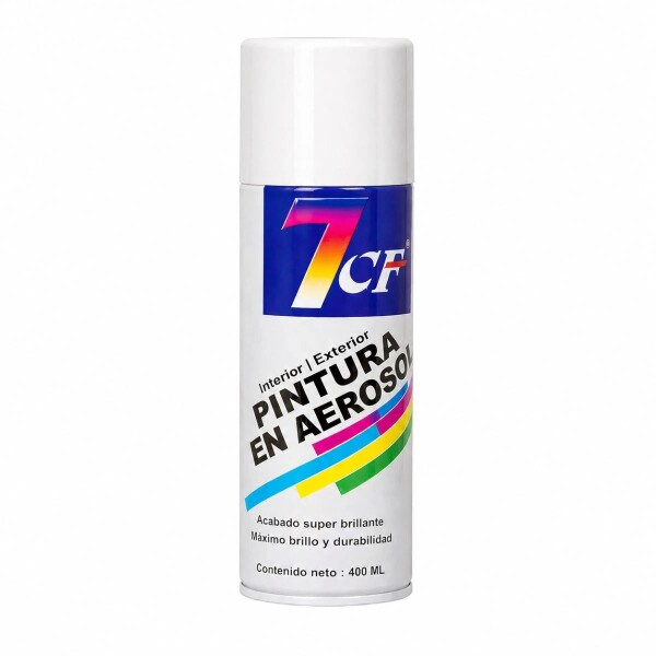 ESMALTE AEROSOL SATINADO 7CF 400ml. Blanco 40s