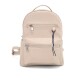 Mochila tres bolsillos beige