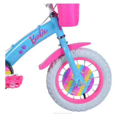 Bicicleta Mattel Barbie Rodado 12 Celeste