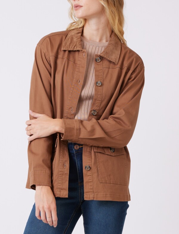 Sobrecamisa Bolsillos MARRON