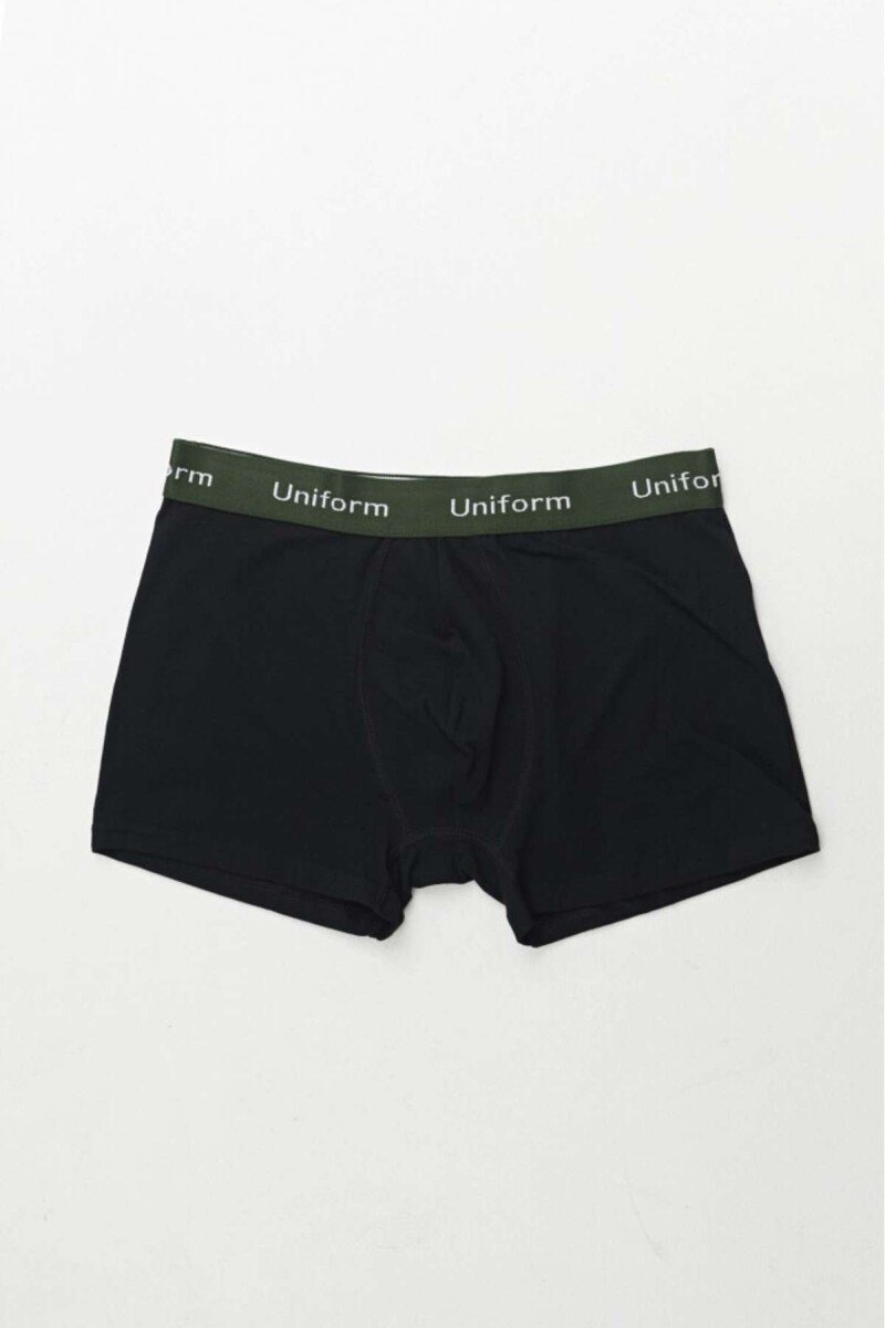 Boxer New Gino - Negro/Militar 