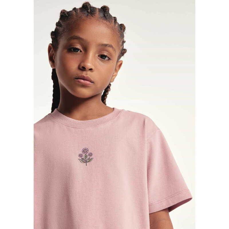 CONJUNTO MM FEM ROSA COM OFF WHITE