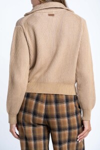 Campera Tejida Algodon Arena