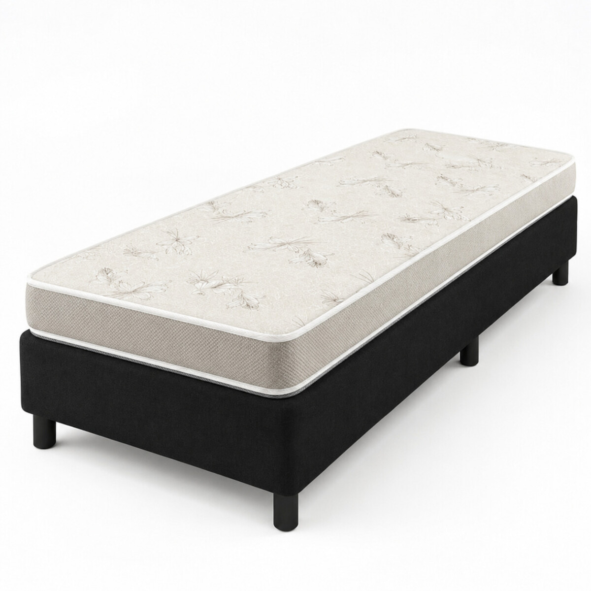 Sommier 1 Plaza Quito – Espuma Soft 78x188x47cm – Soporte hasta 70kg 