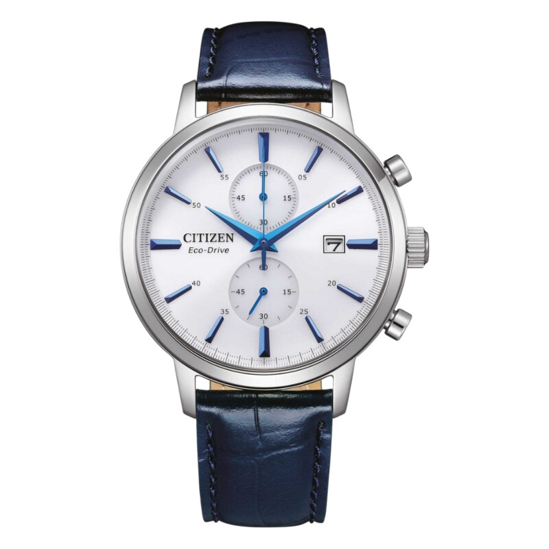Reloj Citizen Eco-Drive CA7069-16A para hombre de cuero Plateado