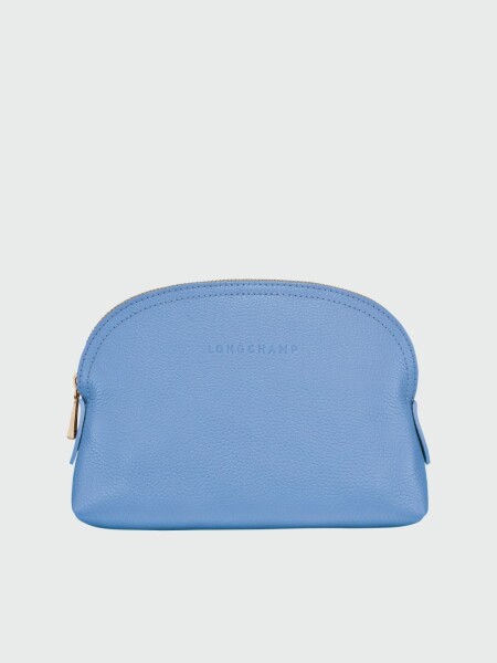 Longchamp -Neceser de cuero,Le foulonné Celeste